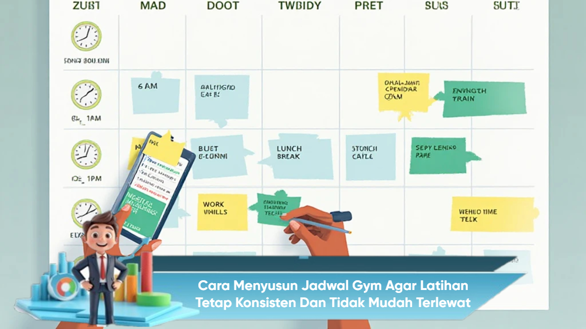 Cara Menyusun Jadwal Gym agar Latihan Tetap Konsisten dan Tidak Mudah Terlewat