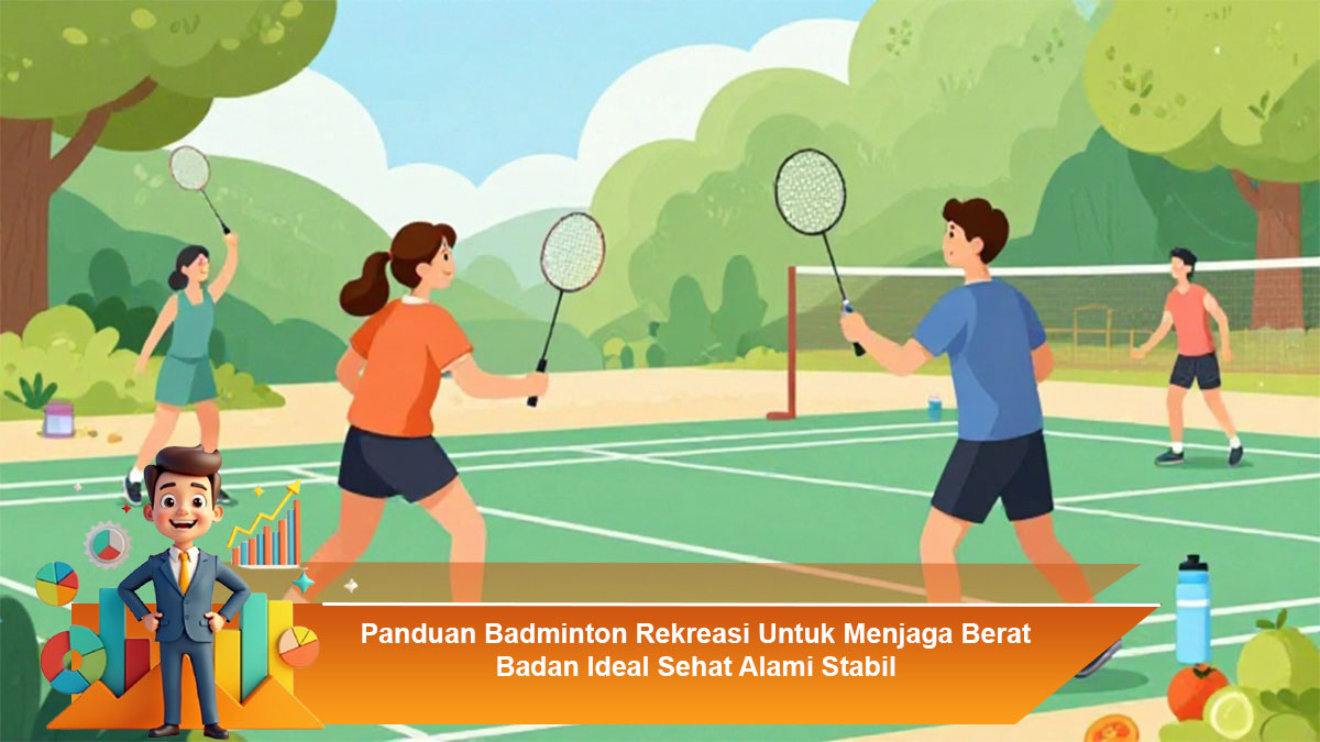 Panduan-Badminton-Rekreasi-Untuk-Menjaga-Berat-Badan-Ideal-Sehat-Alami-Stabil