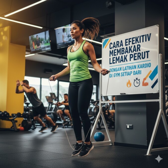 Cara Efektif Membakar Lemak Perut Dengan Latihan Kardio Di Gym Setiap Hari