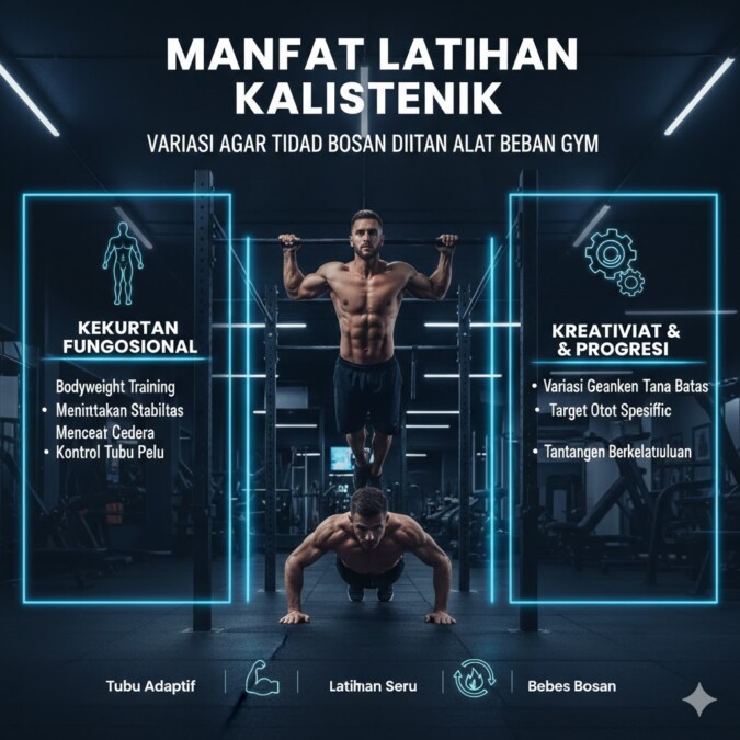 Manfaat Latihan Kalistenik Sebagai Variasi Agar Tidak Bosan Dengan Alat Beban Gym